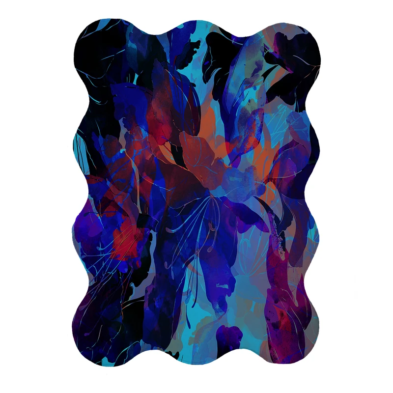 پادری مدل دالبر طرح آبرنگی کد 9127 سایز 80x110 سانتی متر 