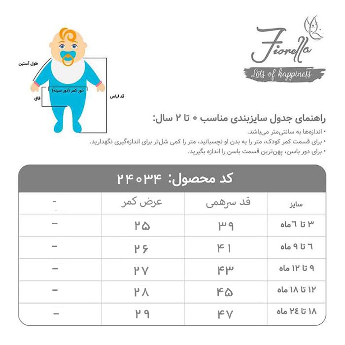 سرهمی دخترانه فیورلا مدل طوطی 24034 -  - 2