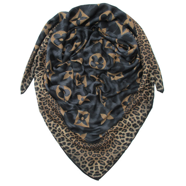 روسری زنانه نخ ابریشم دست دوز کد F_112_7