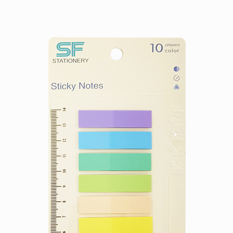 کاغد چسب دار مدل 10 رنگ فلشی