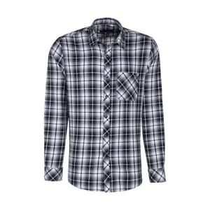 پیراهن آستین بلند مردانه پاتن جامه مدل 102721000402846 رگولار چهارخانه