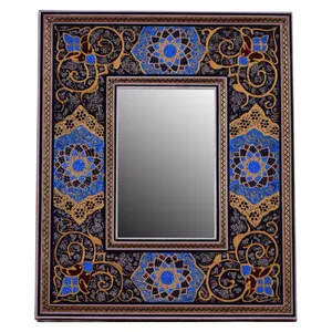قاب آینه خاتم کاری مدل تذهیب  کد GHA-813