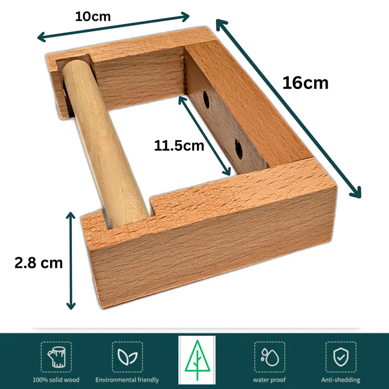 پایه رول دستمال کاغذی مدل  چوبی راش