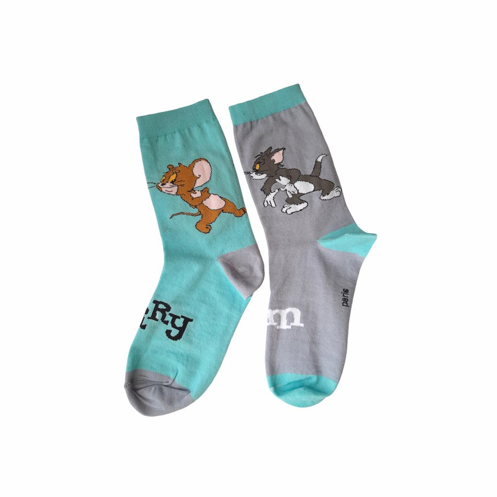 جوراب مدل Tom & Jerry