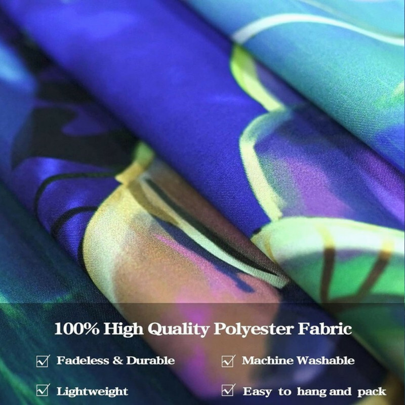 پوستر پارچه ای مدل بک دراپ بلک لایت جهان دیجیتال کد GR1431