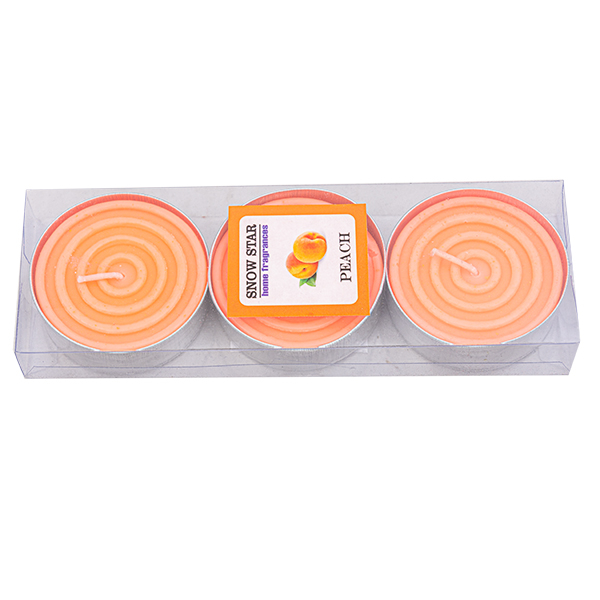 شمع وارمر اسنو استار مدل peach مجموعه 3 عددی