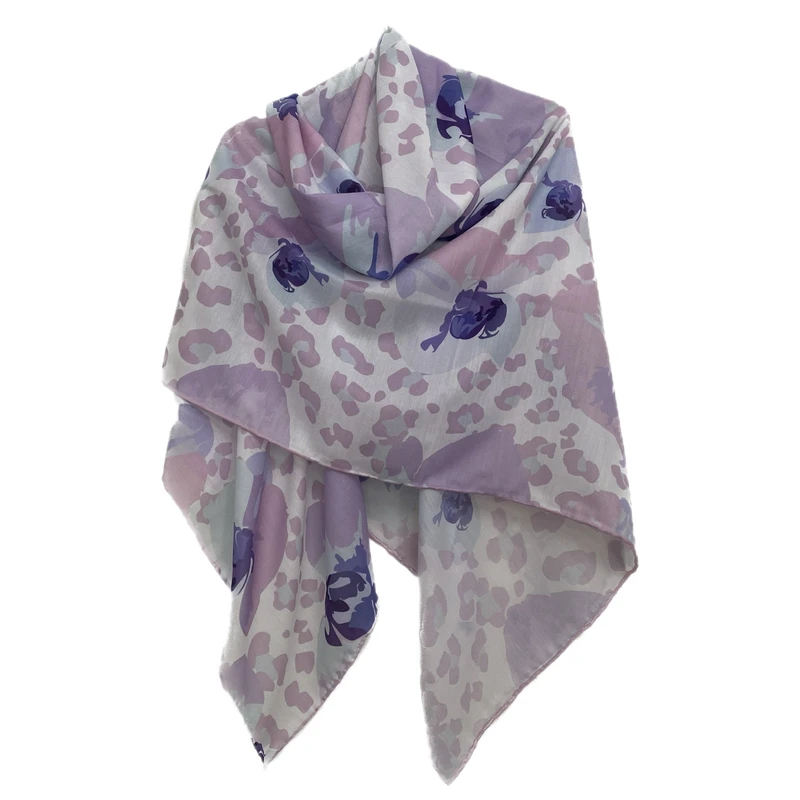 روسری زنانه مدل نخی چهارفصل قواره بزرگ کد 1800