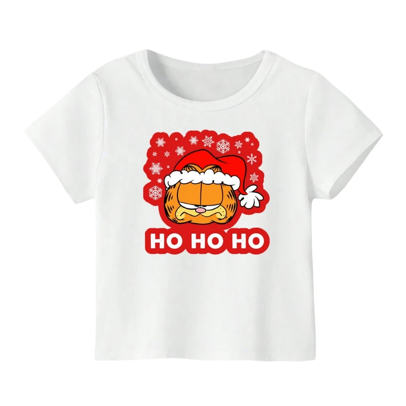 تی شرت آستین کوتاه بچگانه مدل گارفیلد کریسمس