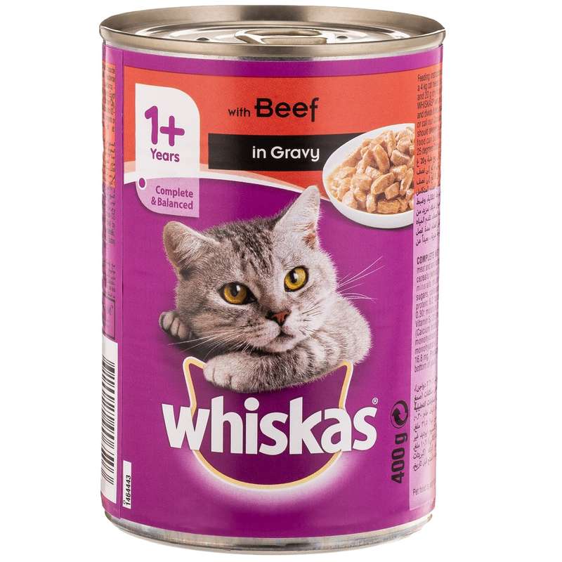  کنسرو غذای گربه ویسکاس مدل گوشت گاو وزن 400 گرم