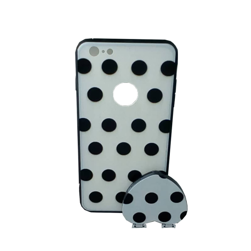 کاور مدل خالخالی مناسب برای گوشی موبایل اپل IPHONE 6 / 6 S به همراه پایه نگهدارنده