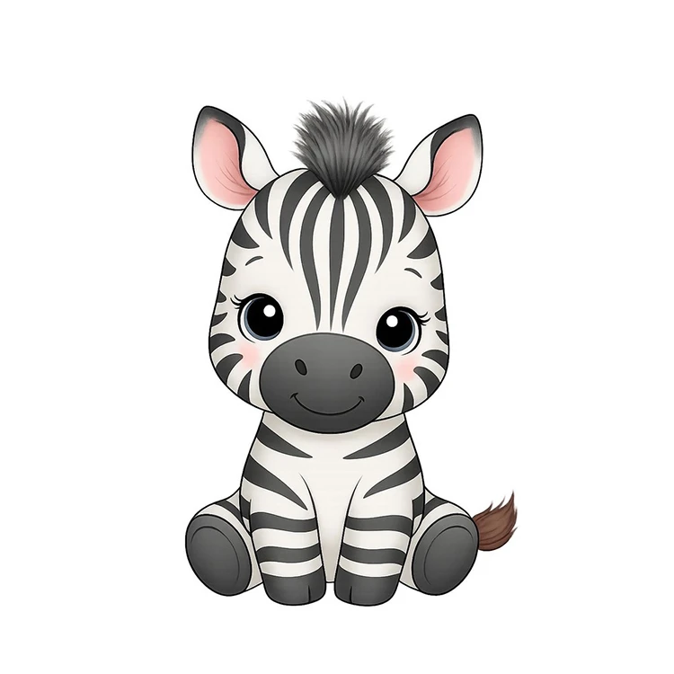 استیکر پارچه و لباس پاد آفرین مدل گورخر کد 807