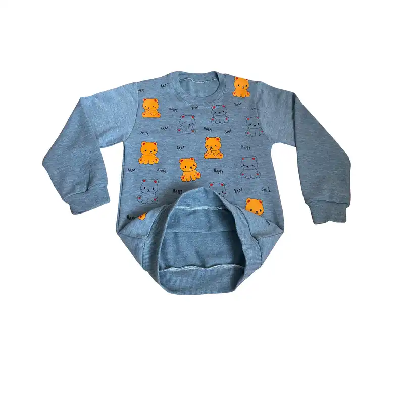 سویشرت بچگانه مدل ملانژ خرسی