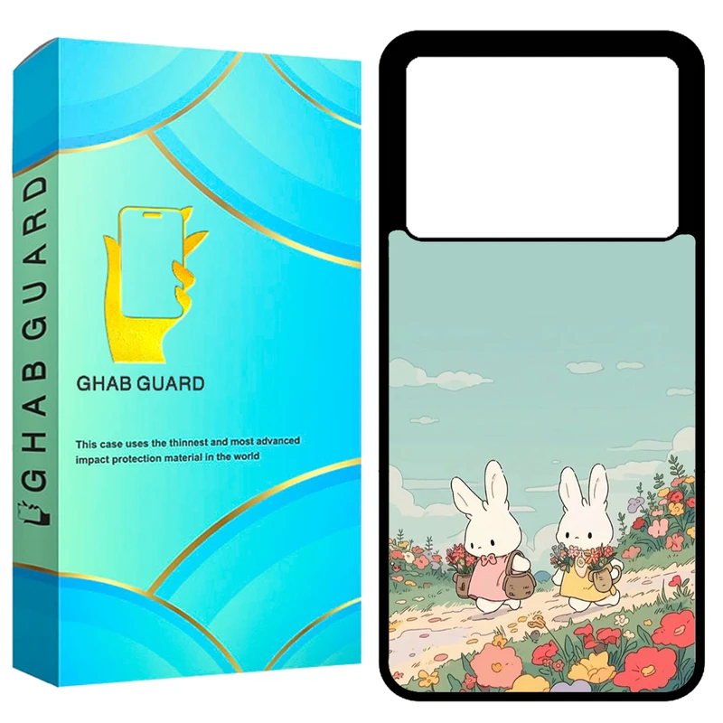 کاور قاب گارد طرح خرگوش مدل GCHPK70P مناسب برای گوشی موبایل شیائومی Redmi K70 Pro 5G / Poco F6 Pro