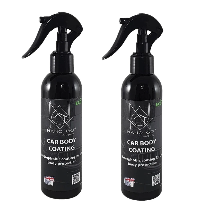   پوشش نانو سرامیک و آبگریز بدنه فوری خودرو نانو گو مدل CAR BODY COATING حجم 250 میلی لیتر بسته 2 عددی
