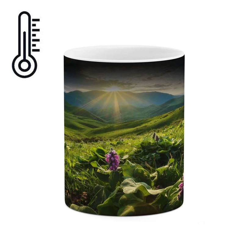 ماگ حرارتی کاکتی مدل منظره کد mgh16139