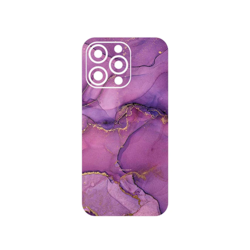 برچسب پوششی ماهوت مدل Purple Marble مناسب برای گوشی موبایل اپل iphone 13 Pro