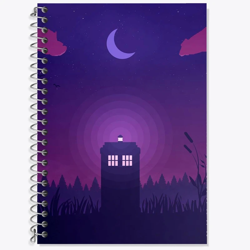 دفتر زبان 50 برگ خندالو مدل سه خط طرح سریال داکتر هو Doctor Who کد 29754