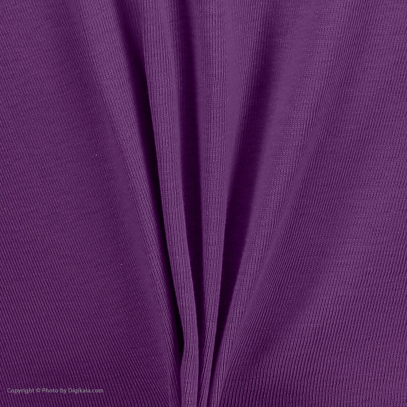 تی شرت زنانه ال سی وایکیکی مدل 0W43006Z8-HJL-DARKPURPLE -  - 3