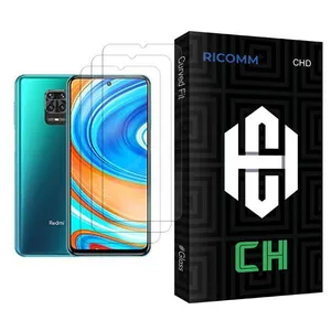 Ricomm CH Glass MIX003 Screen Protector For Xiaomi Redmi Note 9 Pro Max Pack Of 3