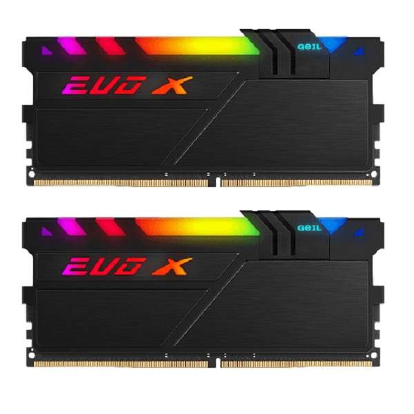 رم دسکتاپ DDR4 دوکاناله 3200 مگاهرتز CL16 گیل مدل EVO X II RGB ظرفیت 32 گیگابایت