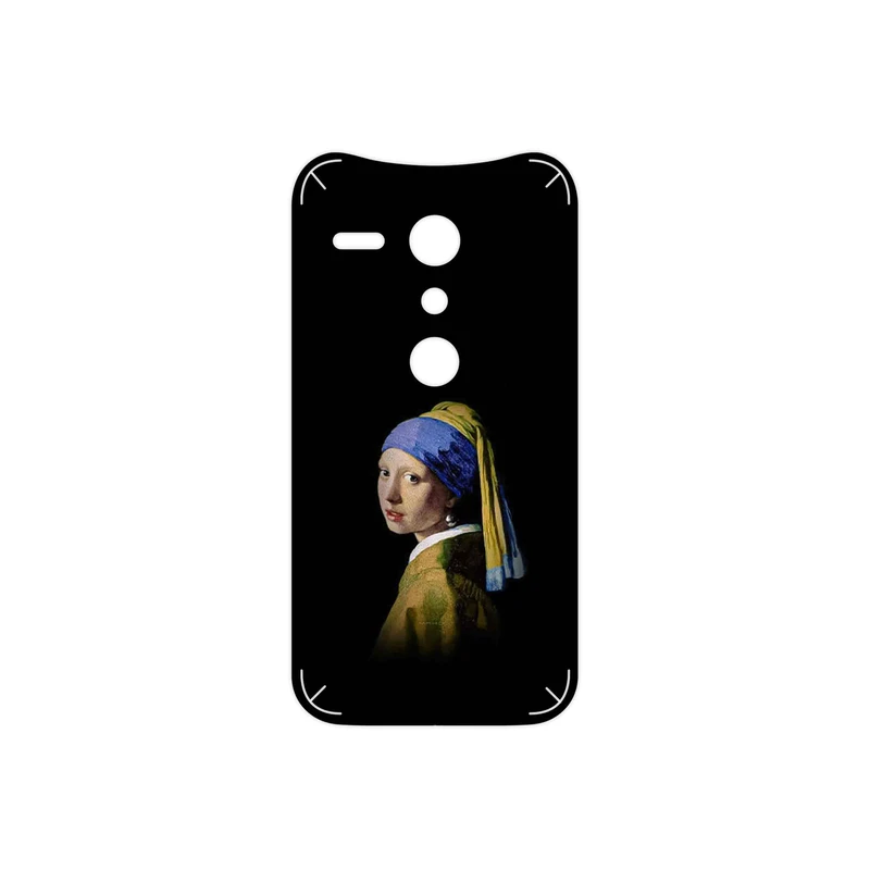 برچسب پوششی ماهوت مدل Girl with a Pearl Earring of Vermeer مناسب برای گوشی موبایل موتورولا Moto G