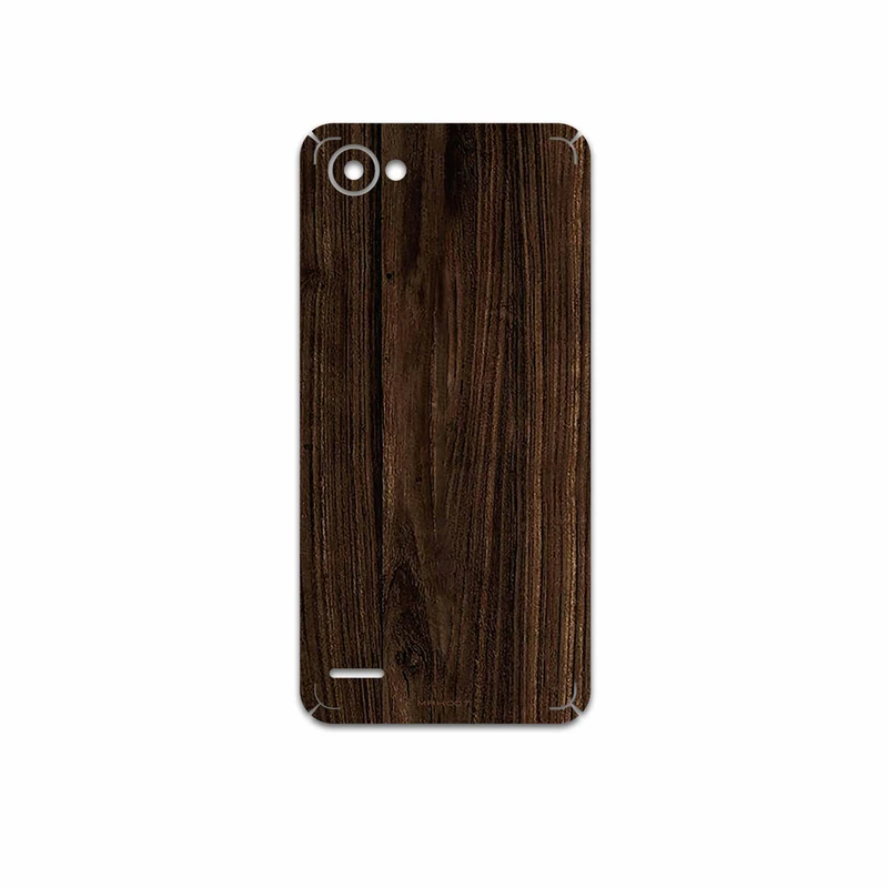 برچسب پوششی ماهوت مدل Dark Walnut Wood مناسب برای گوشی موبایل ال جی Q6