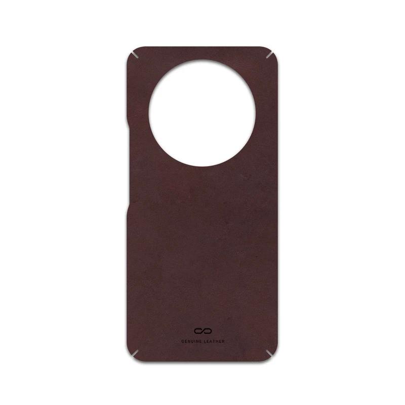 برچسب پوششی ماهوت مدل Matte-Dark-Brown-Leather مناسب برای گوشی موبایل آنر X9c