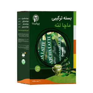 ماچا لته ترکیبی بدون شکر پپتینا بسته 10 عددی