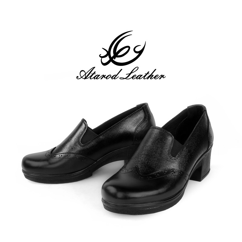 کفش زنانه چرم عطارد مدل طبی چرم طبیعی کد SH77
