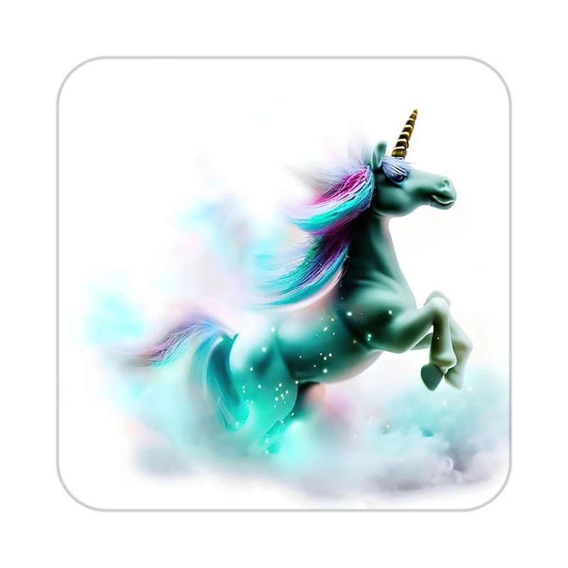 زیر لیوانی کاکتی طرح اسب تک شاخ و یونیکورن مدل mp29253