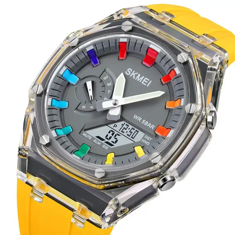 ساعت مچی عقربه ای اسکمی مدل 2100YLO