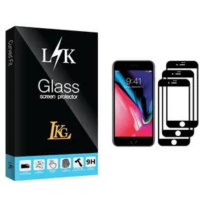 LKG LK Glass Screen Protector For Apple iPhone 7 Plus Pack Of 3