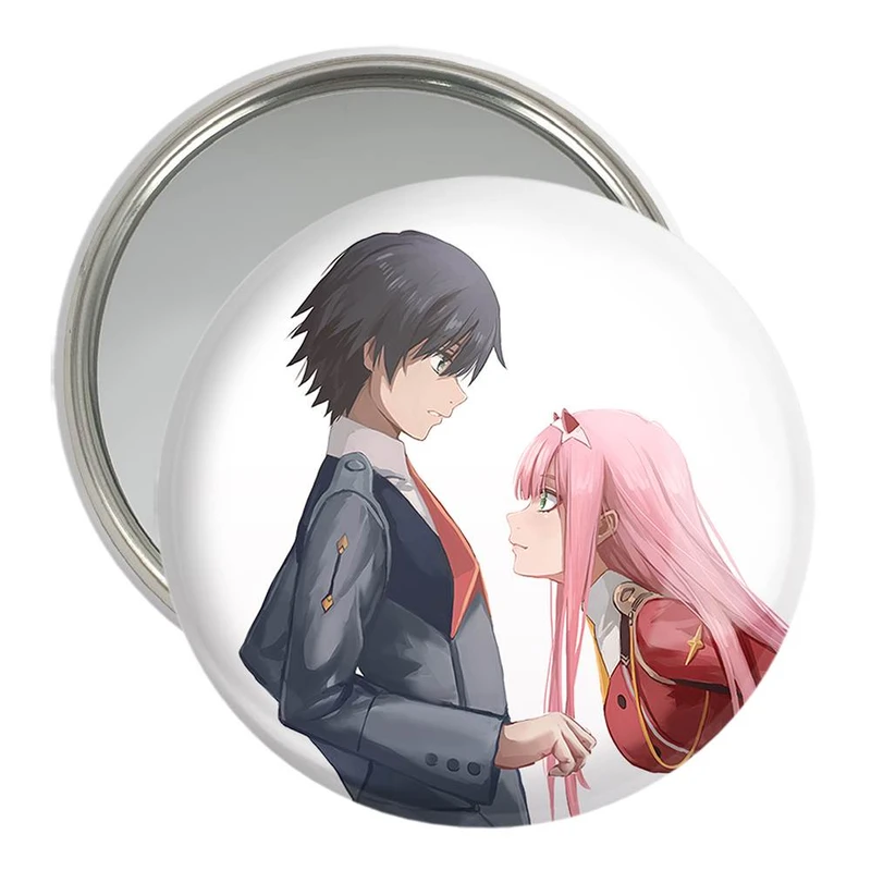 آینه جیبی خندالو مدل زیرو و هیرو انیمه دارلینگ در فرنکس  کد 12014