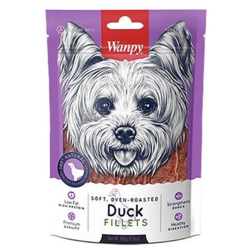 تشویقی سگ ونپی مدل Duck fillets وزن 100 گرم