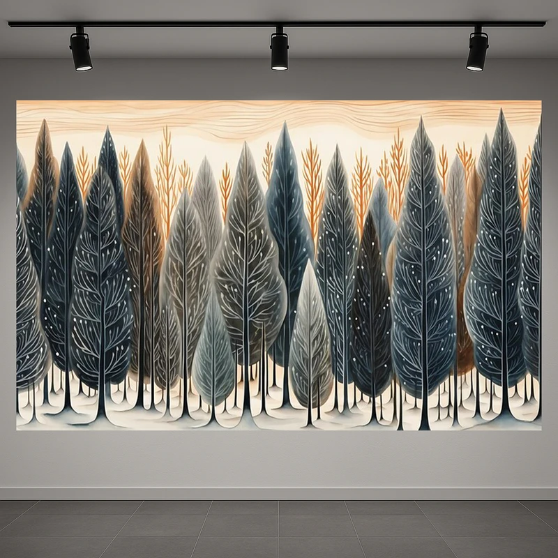 پوستر طرح انتزاعی درخت مدل پاییزی کد AR3058669