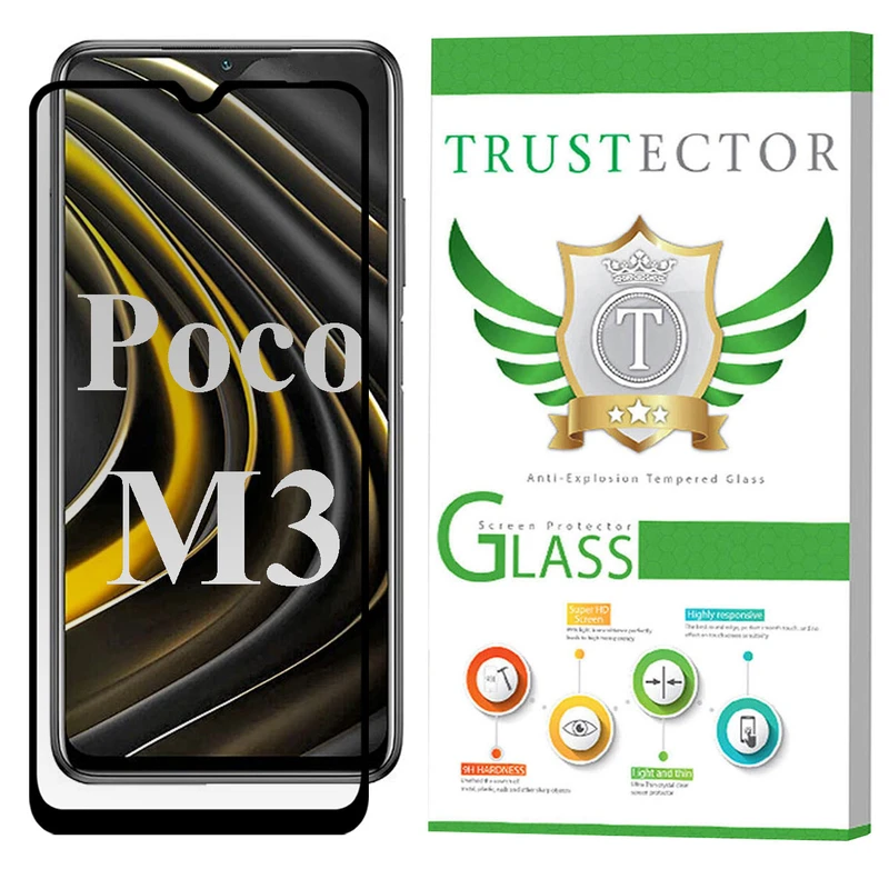 محافظ صفحه نمایش سرامیکی حریم شخصی تراستکتور مدل PRCTA مناسب برای گوشی موبایل شیائومی Poco M3