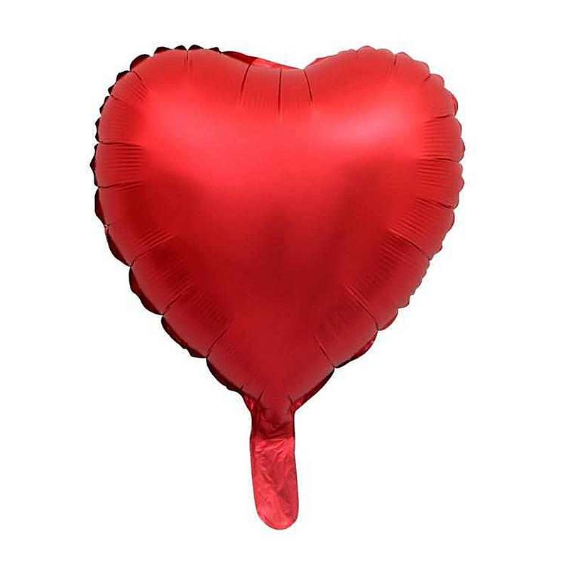 بادکنک فویلی طرح قلبی مدل chrome کد R001