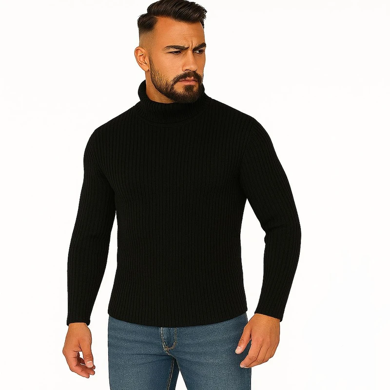 پلیور یقه اسکی مردانه مدل A3