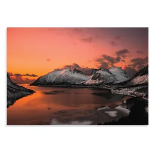 تابلو شاسی طرح سوریال چشم انداز کوهستان Surreal Mountain Landscape مدل 0879