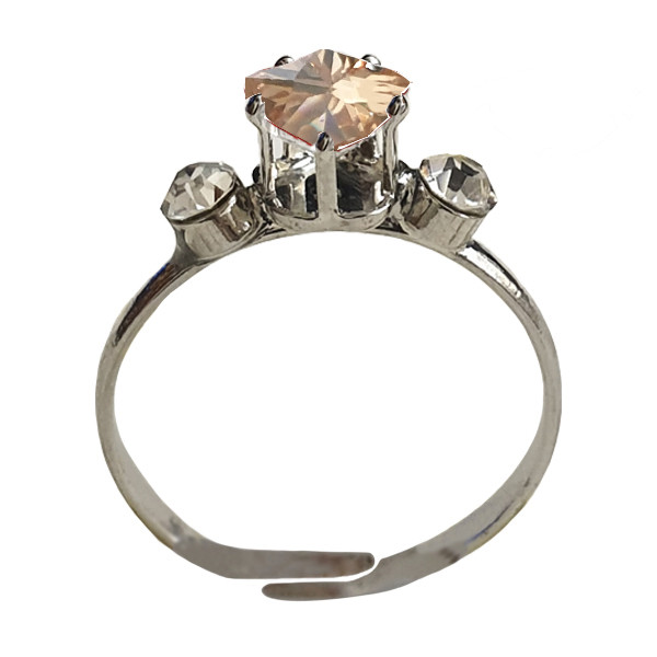 انگشتر دخترانه مدل نگین دار کد 06 انگشتر دخترانه مدل نگین دار کد 06