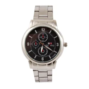 ساعت مچی عقربه‌ای مردانه مدل بند استیل کد WHM_216