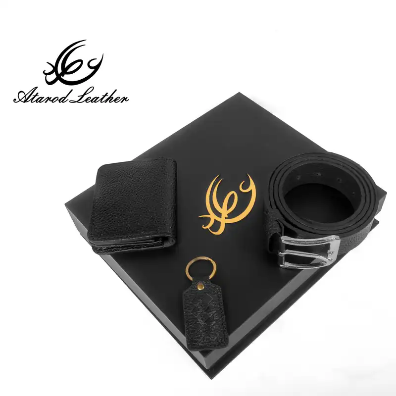 ست هدیه چرم عطارد مدل چرم طبیعی کد A77