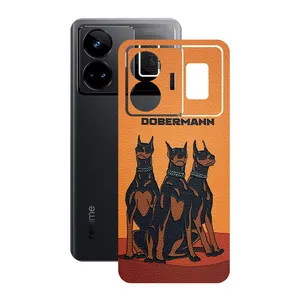 Remax Cover sticker Leth model Doberman design suitable for Realme GT3 mobile phone
