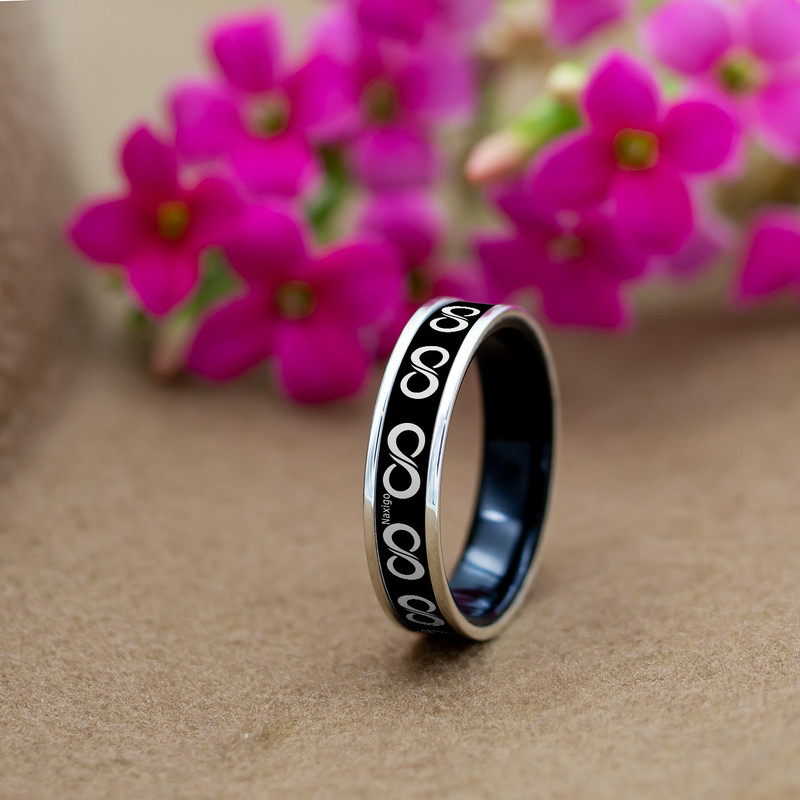 انگشتر ناکسیگو مدل شب تاب طرح بی نهایت کد RB15503 انگشتر ناکسیگو مدل شب تاب طرح بی نهایت کد RB15503