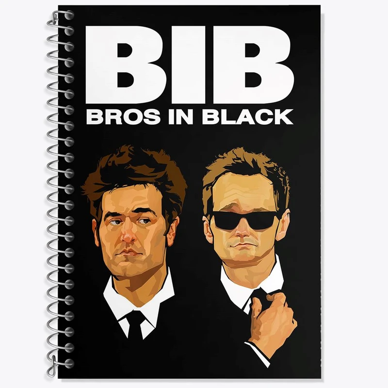 دفتر زبان 50 برگ خندالو مدل دو خط طرح سریال آشنایی با مادر How I Met Your Mother کد 13785