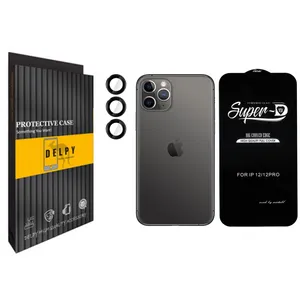 محافظ لنز دلپی مدل Gorilla Lenz مناسب برای گوشی موبایل اپل Iphone 12 Pro  به همراه محافظ صفحه نمایش