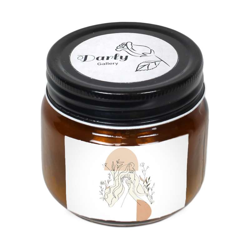 شمع لیوانی دارلی طرح مینیمال دخترانه مدل Candle1109