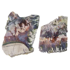 سنگ راف عقیق مدل بهاری کد g 51 مجموعه 2 عددی