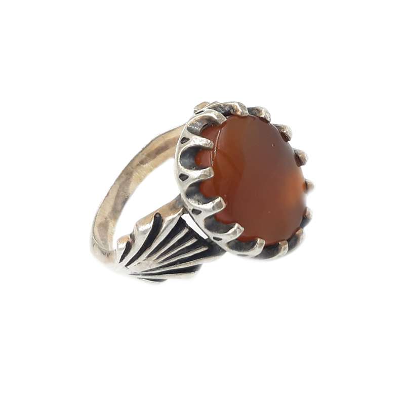 انگشتر نقره مردانه مدل عقیق کد 20498