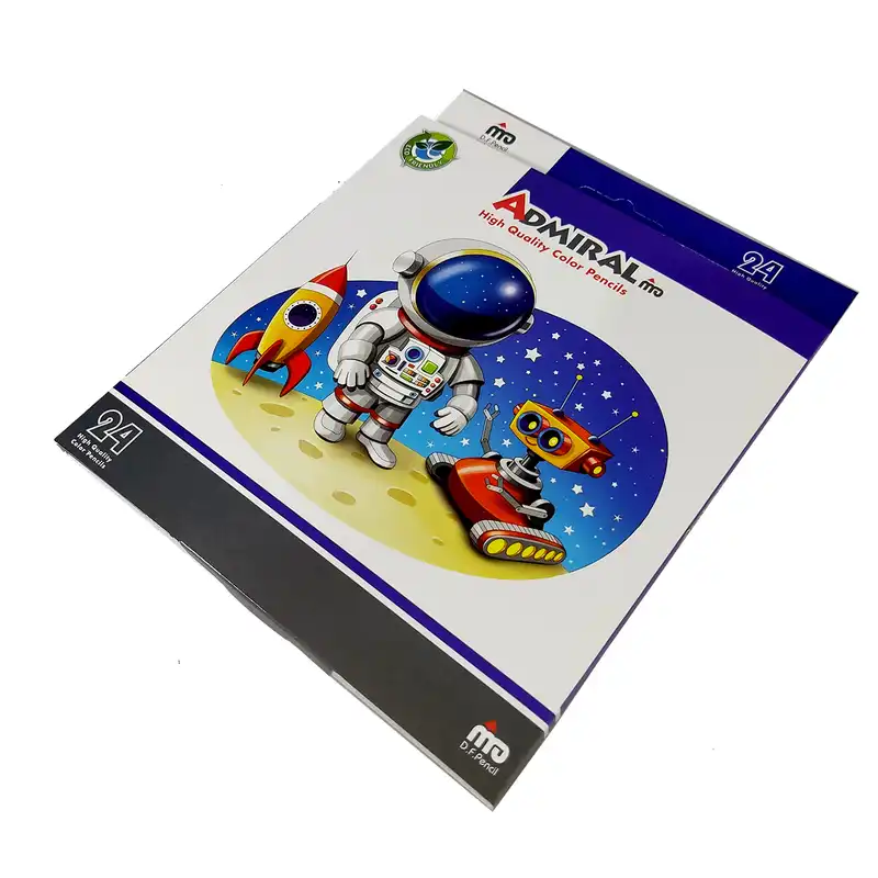 مداد رنگی 24 رنگ آدمیرال کد 761C طرح Astronaut